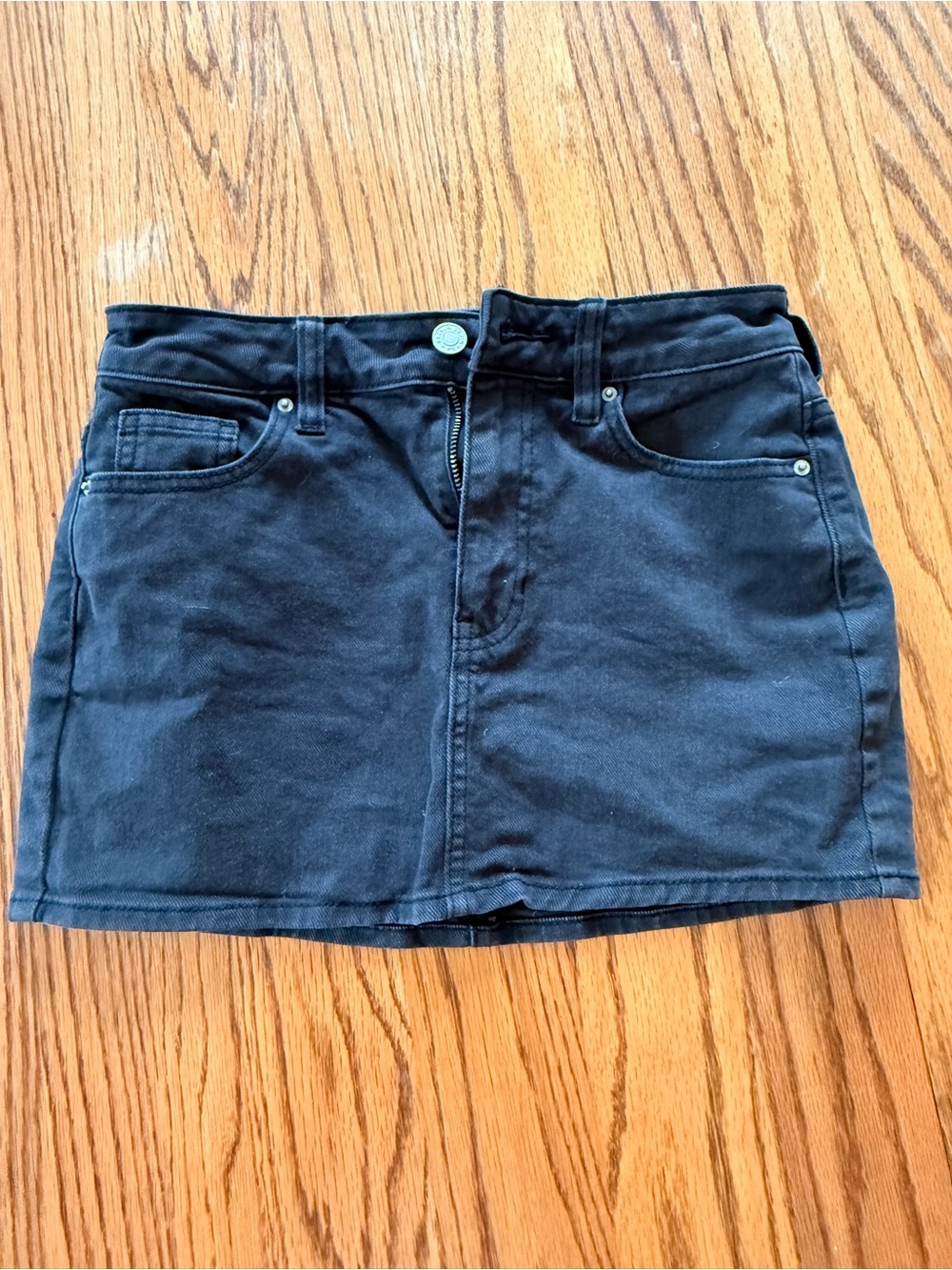 PacSun Black Denim Mini Skirt